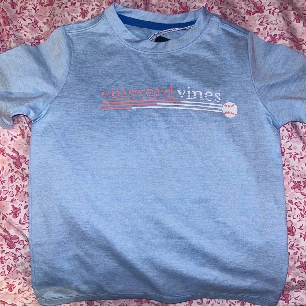 Vineyard Vines Boys Baseball Performance SS Tee